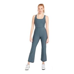 Old Navy PowerSoft Flared Jumpsuit In Ocean Shale Blue Women's Size 2X